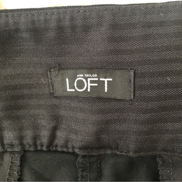 ANN TAYLOR LOFT Julie Straight Leg Pants. Black. Size 12. VGUC. - Picture 2 of 7